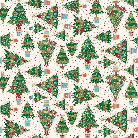Christmas Wishes - Trees - Cream