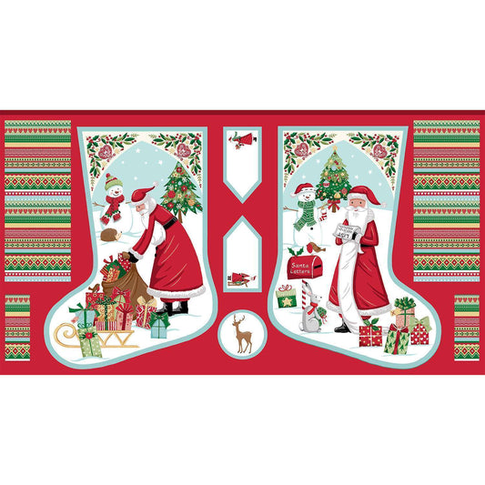 Christmas Wishes - Stocking Panel