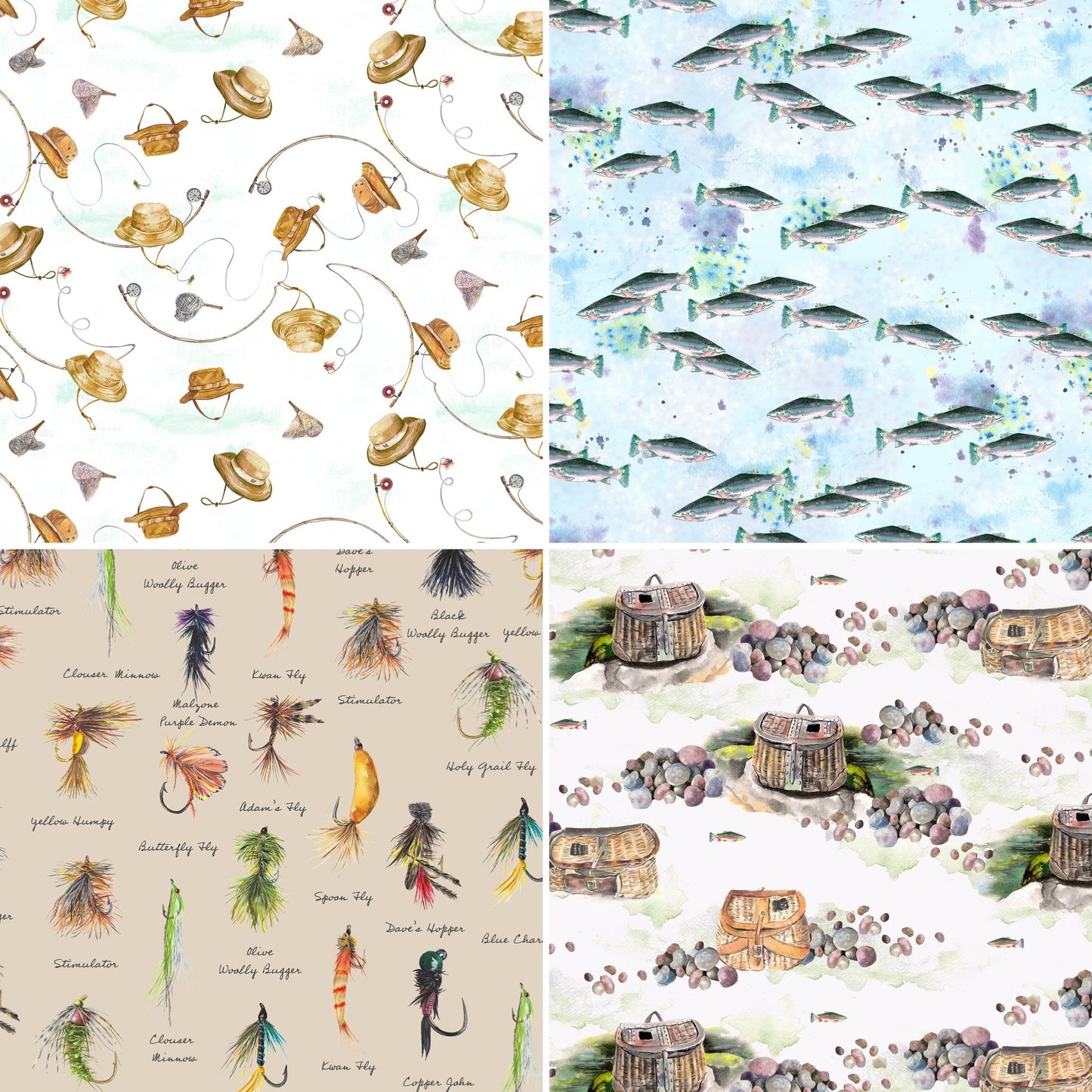 Fishing Fat Quarter Bundle