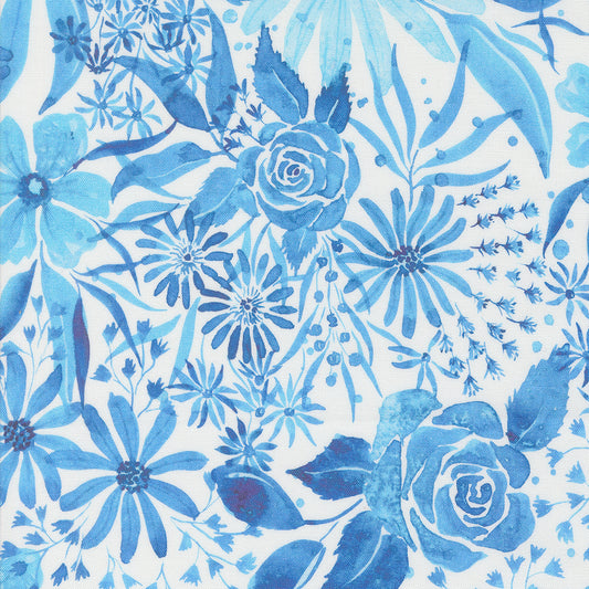 Sunshine and Blue Skies - Blue Floral