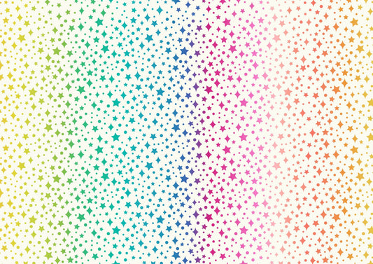 Over The Rainbow - Rainbow Sparkles on Cream