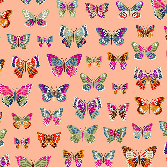 Luxe - Butterflies - Peach