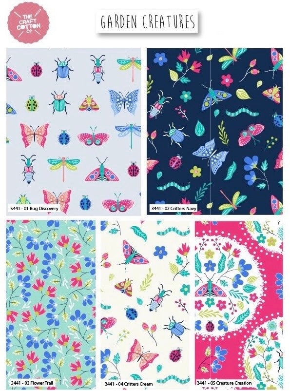 Garden Creatures Fat Quarter Bundle