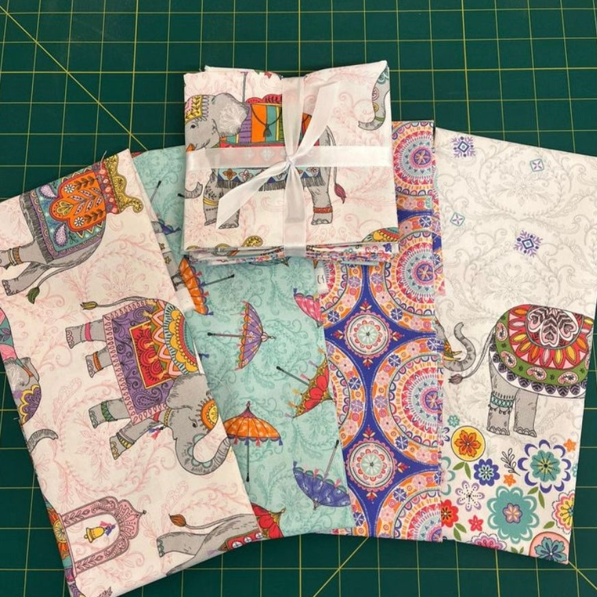 Elephant Calvacade - Fat Quarter Bundle