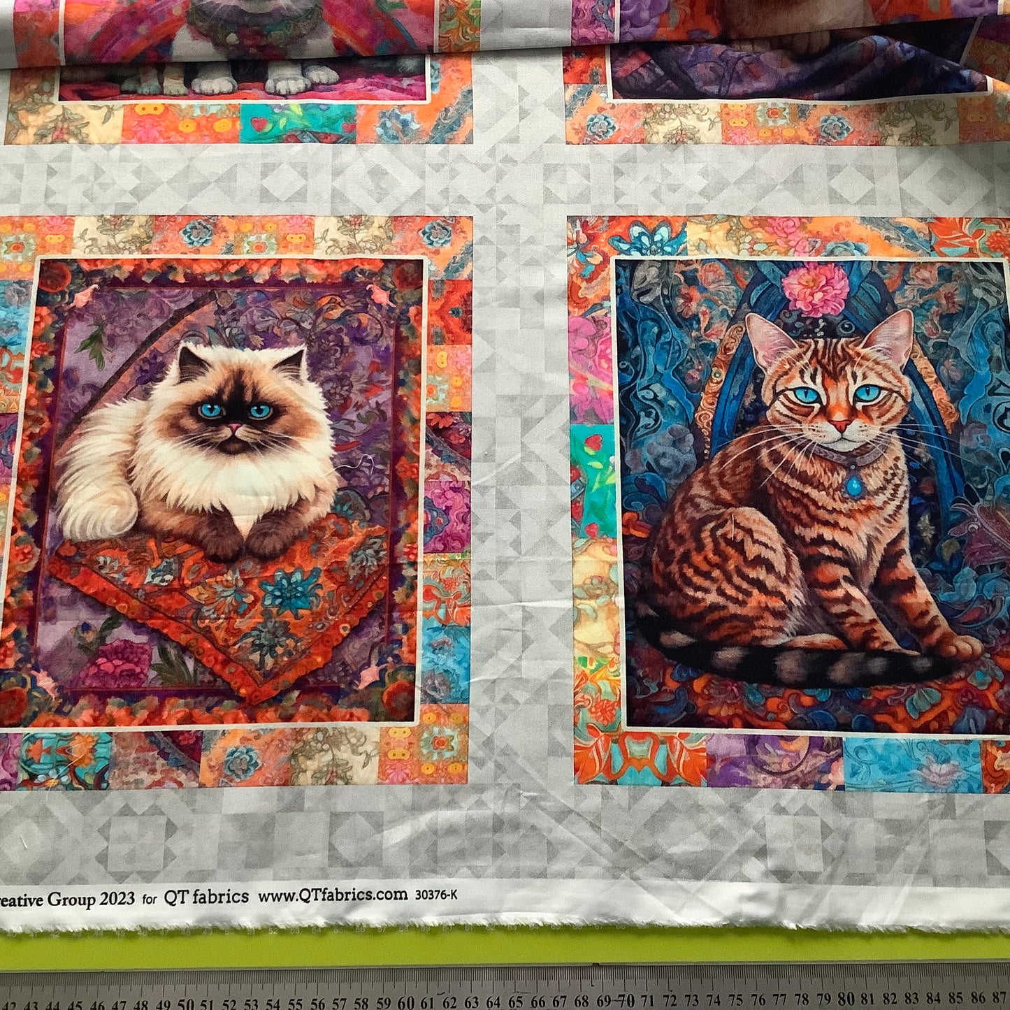 Quilt Room Kitties Cotton Panel