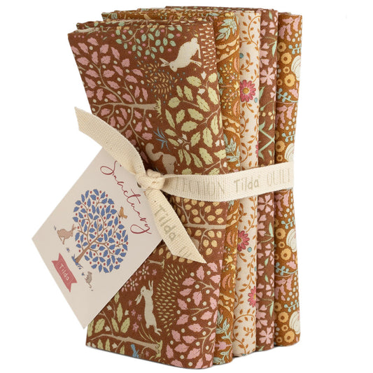 Tilda Sanctuary - Fat Quarter Bundle - Caramel/Ochre