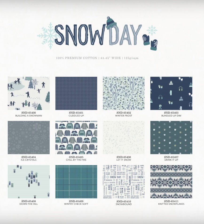 Snowday - 10” Squares - Fabric Wonders