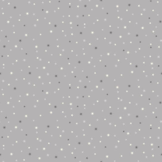 Scandi Christmas 2022 - Stars Grey on Grey