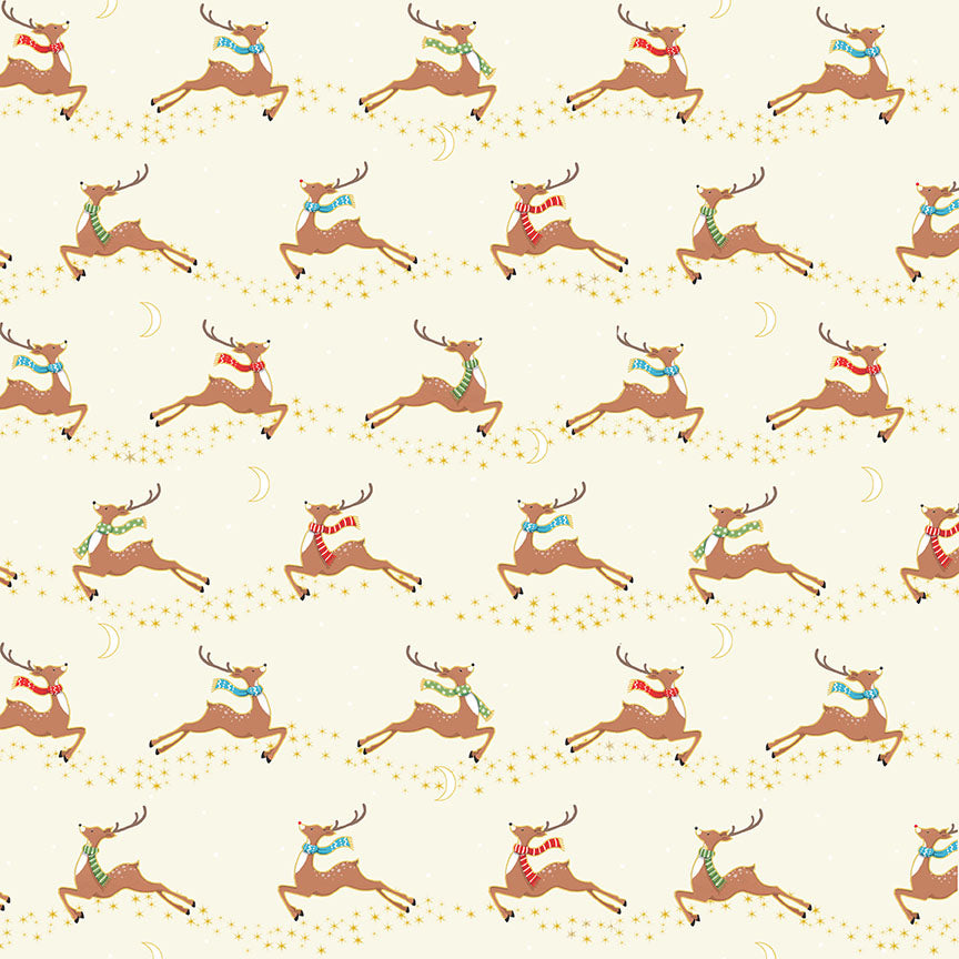 Flying Reindeer - Cream