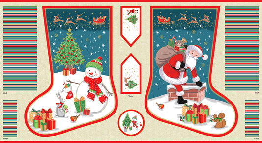 Santa Stocking Panel