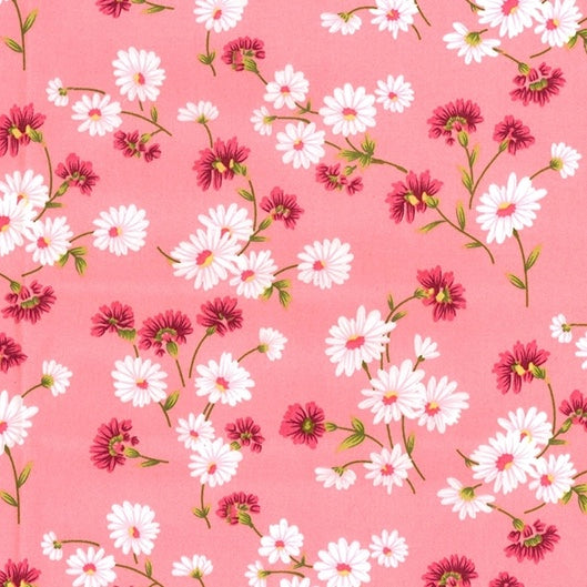 Daisies on pink