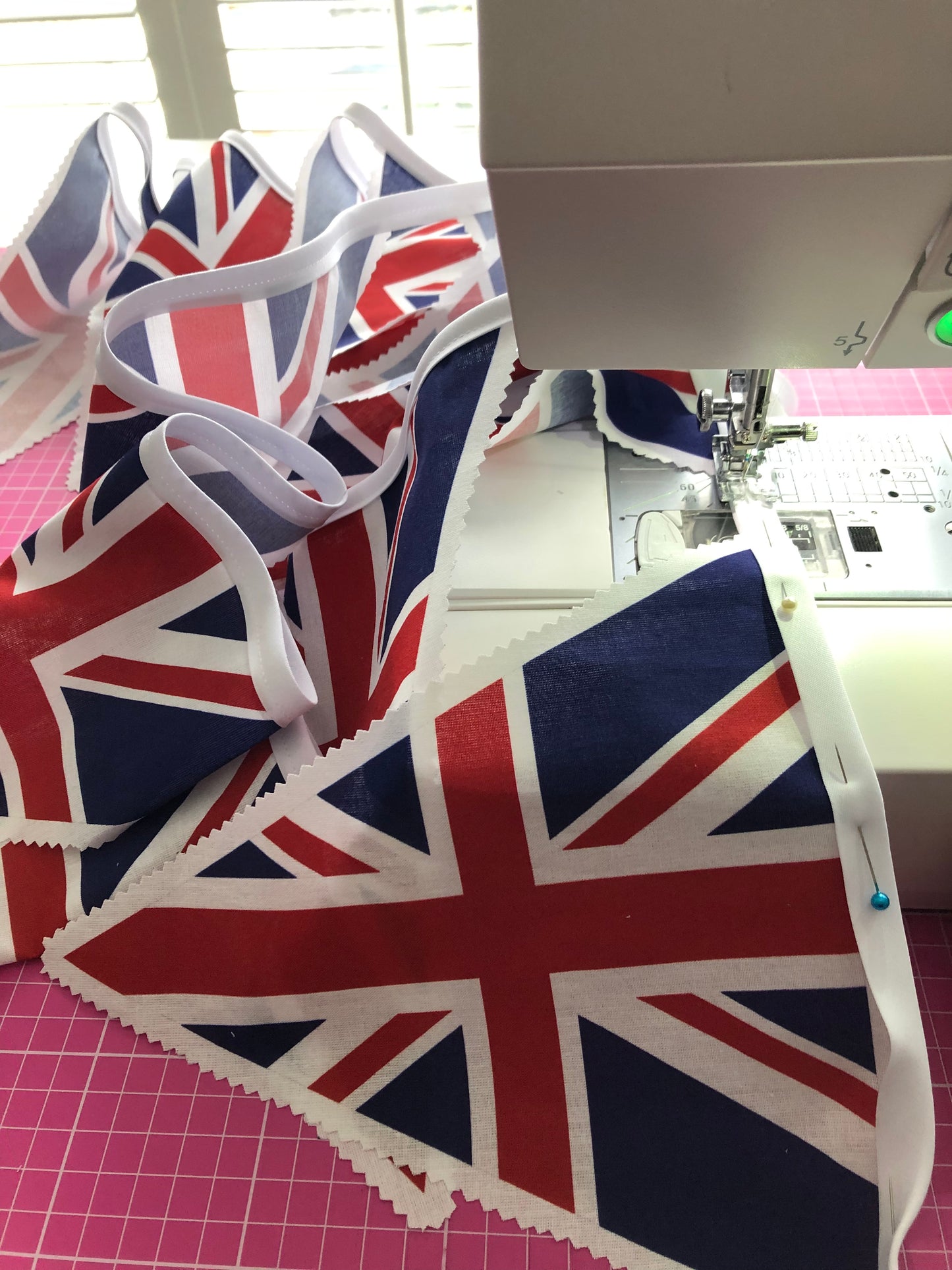 Union Jack Flag Bunting Panel