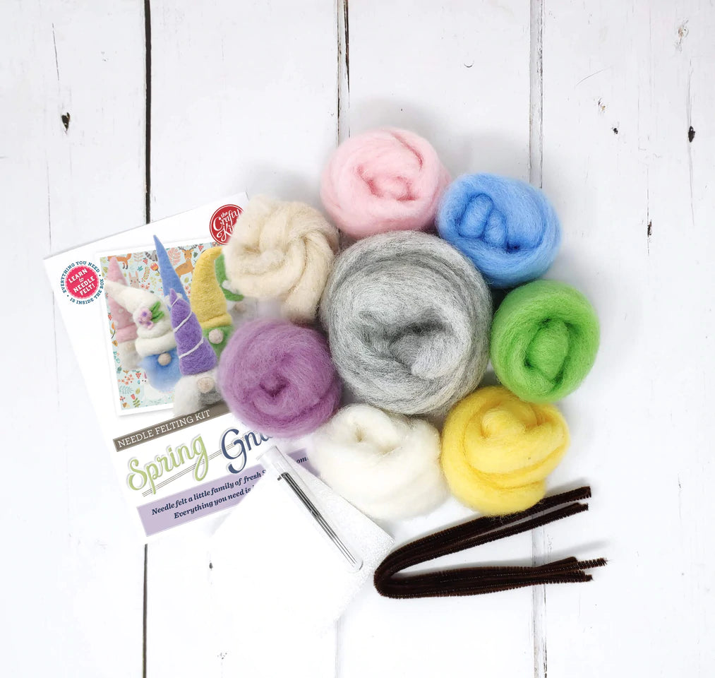 Spring Gnomes Needle Felting Kit