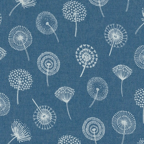 Cotton Denim Chambray - Seed Heads