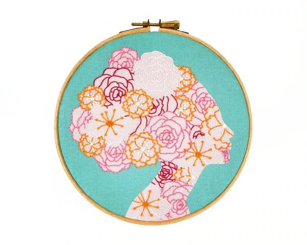 She Blooms Embroidery Kit