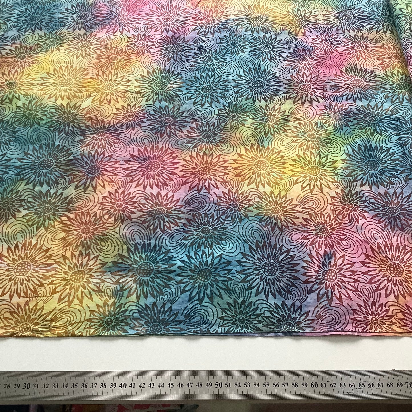 Rainbow Daisy Batik