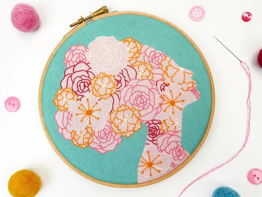 She Blooms Embroidery Kit