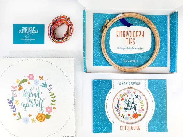 Be Kind To Yourself Embroidery Kit