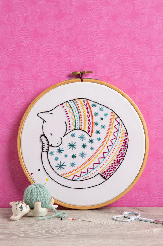 Cat Embroidery Kit