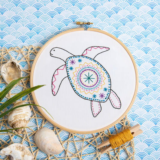 Turtle Embroidery Kit